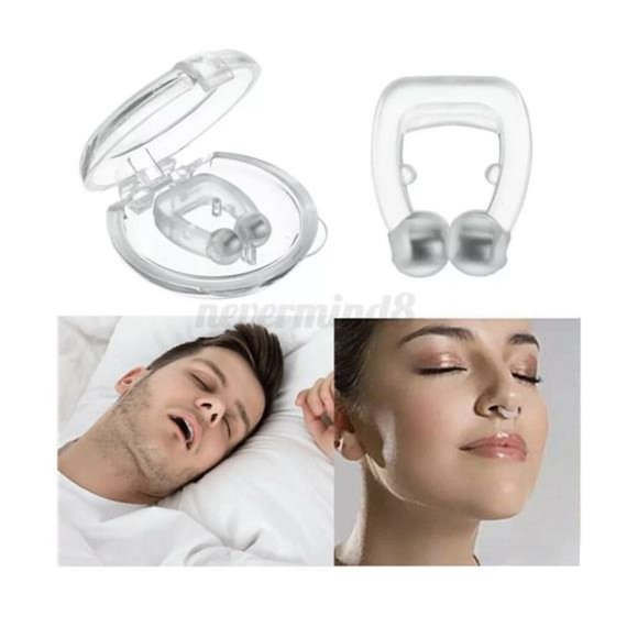 4 Pack Silicone Magnetic Anti Snore Nose Clip - Picture 3 of 8